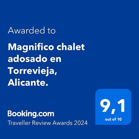 Magnifico Chalet Adosado En Torrevieja, Alicante. Екстериор снимка